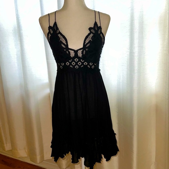 NWT*BLK Free People Adella Slip dress S - Picture 5 of 10
